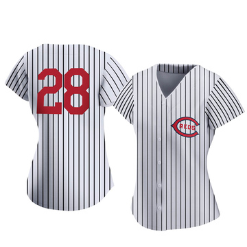 Women's Cincinnati Reds ＃28 Bobby Tolan Black Branded Midnight