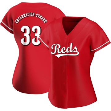 CHRISTIAN ENCARNACION STRAND REDS SIGNED CUSTOM JERSEY – Playball Ink