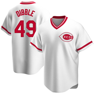 Friendly Confines Rob Dibble Cincinnati Reds Jersey (PSA COA) One of The Nasty Boys / 2xAll Star P