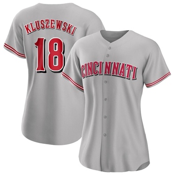 Ted Kluszewski Men's Cincinnati Reds Snake Skin City Jersey - Black  Authentic