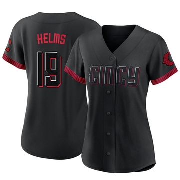 Tommy Helms Youth Cincinnati Reds Home Cooperstown Collection